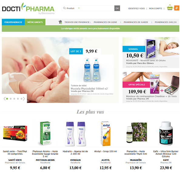 Lancement de DoctiPharma, mon pharmacien en ligne by Doctissimo