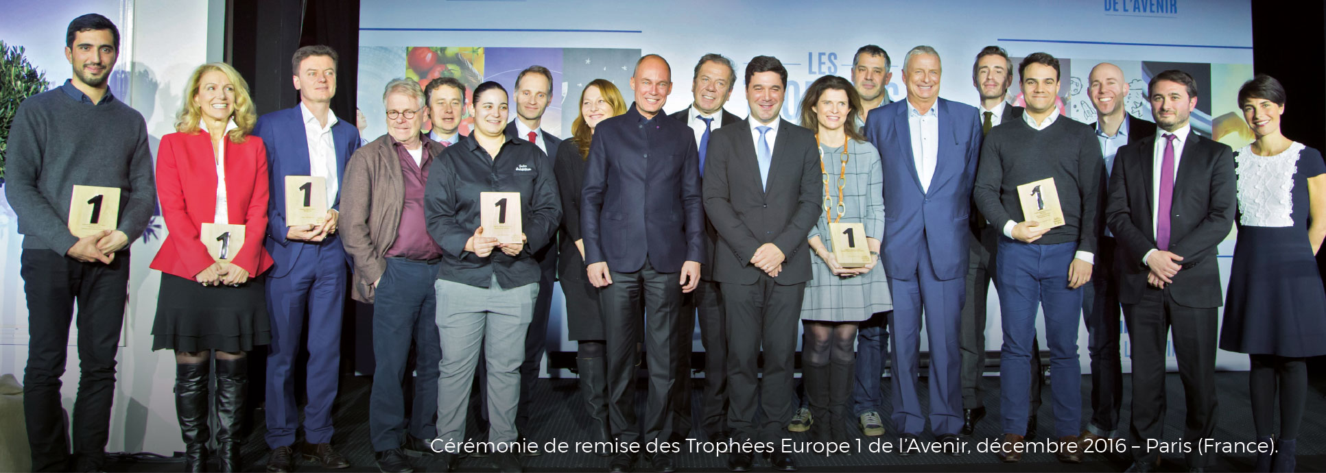 Cérémonie de remise des Trophées Europe 1 de l’Avenir, décembre 2016 – Paris (France)