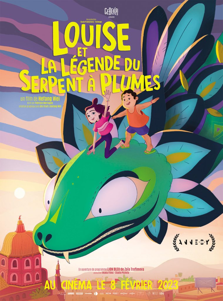 <em>Louise et la légende du serpent à plumes</em>, le court métrage d’Hefang Wei est sorti au cinéma le 8 février.