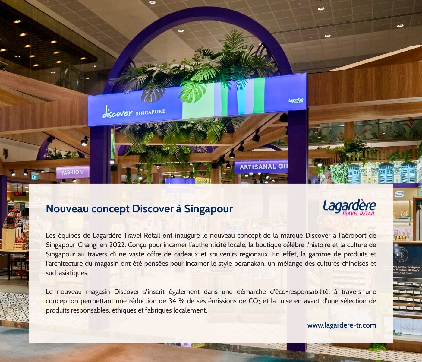 Nouveau concept Discover à Singapour