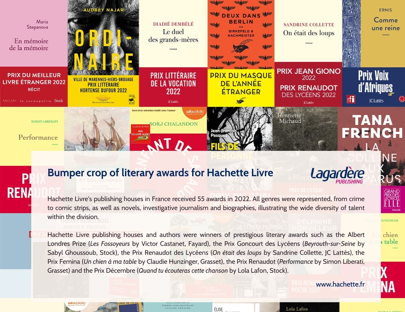 Bumper crop of literacy awards for Hachette Livre