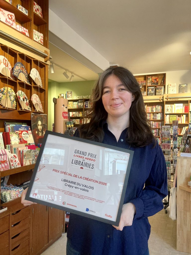 La Librairie du Valois de Laura Martin-Rolland, récompensée lors du Grand Prix Livres Hebdo des Librairies 2026